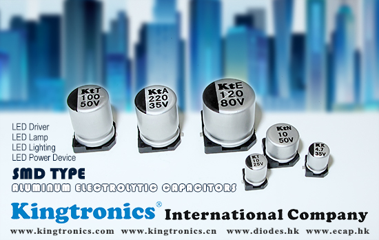 Kt Kingtronics Introducing Aluminum Electrolytic Capacitors - SMD Type Applications