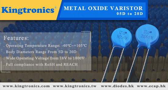 Kingtronics Precautions for use of Metal Oxide Varistors