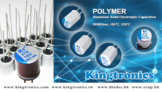 Kingtronics Polymer Aluminum E-cap Series