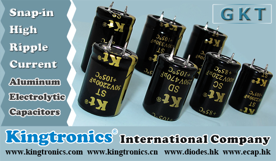 Kt Kingtronics Aluminum Electrolytic Capacitors Snap-in type