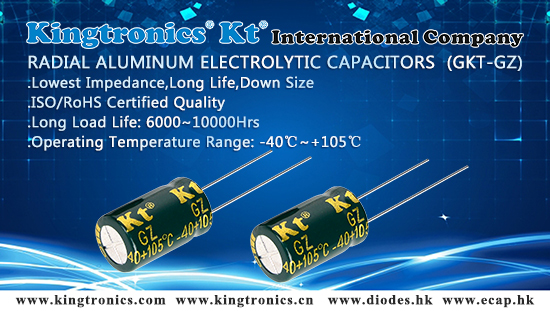Kingtronics Best Choice of Long Life Radial Aluminum Electrolytic Capacitors